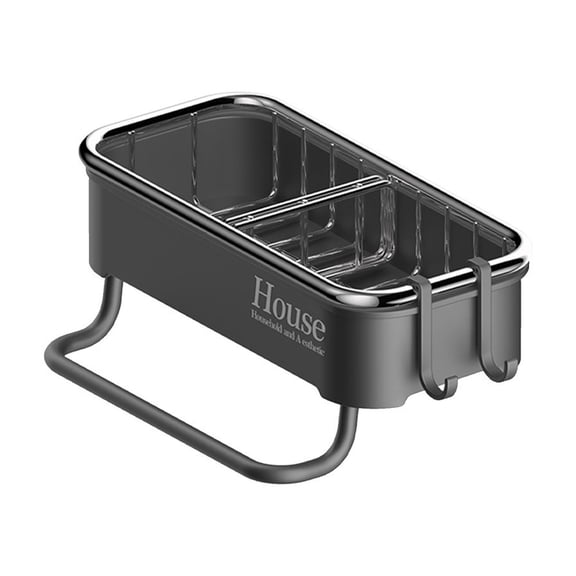 Wovilon Kitchen Multifunctional Drainage Rack Home Wall Mounted Sink Shelf Pool Wall Mounted Storage