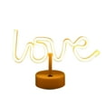 thumbnail image 1 of Wovilon LED Valentine's Day Shape Light Decoration Valentine's Day Color Light USB Round Base Neon Light, 1 of 6