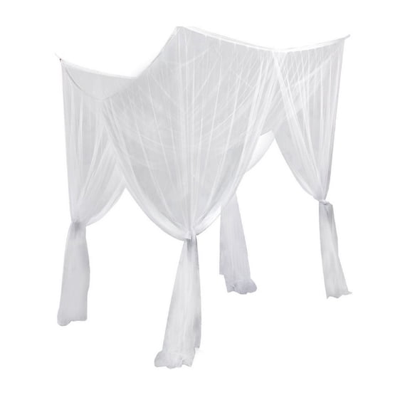 Wovilon Large } Net Bedroom Curtain Suitable For All Cribs And King-Size Beds