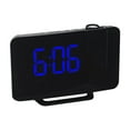 thumbnail image 1 of Wovilon Lcd Projection Digital Weather Snooze Alarm Clock Led Backlight Color Display, 1 of 3