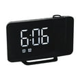 thumbnail image 1 of Wovilon Lcd Projection Digital Weather Snooze Alarm Clock Led Backlight Color Display, 1 of 8