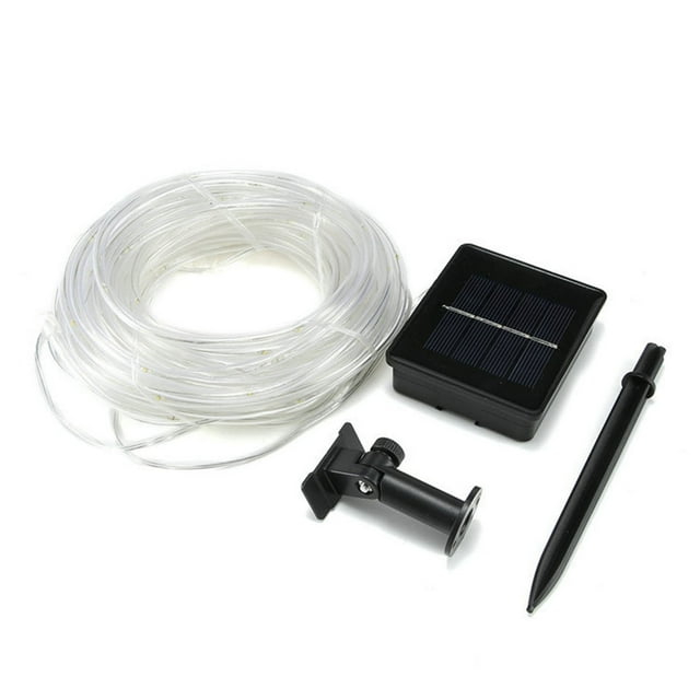 Wovilon Led Light Strips Solar Copper Tube Lamp Led Rainbow Tube Lamp String Outdoor Waterproof Hose Courtyard Decorative Lamp White