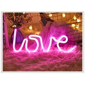 Wovilon Led Neon Sign Love Confession Modeling Lamp Led Decor Night Light Couple Valentine'S Day