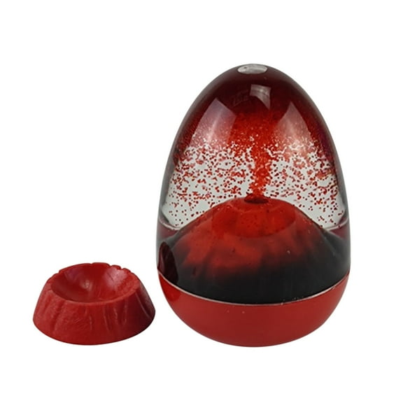 Wovilon Liquid Timer Sensory Toy for Elementary School, Acrylic Egg-Shaped Design, Small Decorative Hourglass, Water Timer, 1 Count