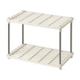 thumbnail image 1 of Wovilon Living 4 Shelf Shelf Ventilated Light Duty Storage Home Organizer With AShelves Basement White, 1 of 6