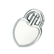Wovilon Love Heart Lighter, Straight Wind Lovers Love Lock Lighter Creative Diy Gift Lighter Lighter Torch Lighter for Candle Valentine Gift for Boy Friend - White