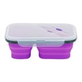 thumbnail image 1 of Wovilon Lunch Box With Spoon Silicone Folding Microwave Oven Portable Lunch Box Refrigerator Storage Box Fresh Keeping Box, 1 of 4