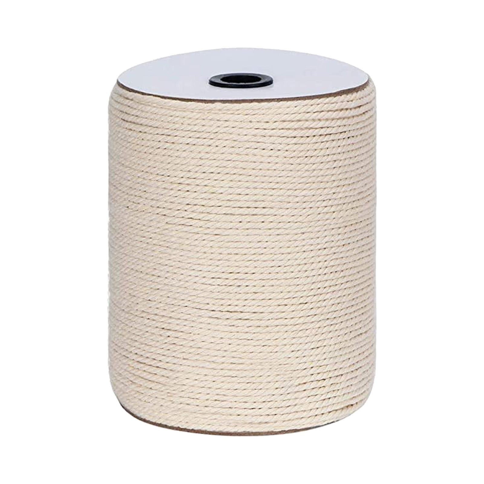 Wovilon Macrame Cord 3Mm X 300M, Natural Cotton Macrame Rope - 3 Strands Twisted Macrame Cotton Cord For Wall Hanging, Plant Hangers, Crafts, Gift Wrapping And Wedding Decorations