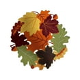 thumbnail image 1 of Wovilon Maple Leaf Hand Embroidered Openwork Leaf Placemats Thanksgiving Pumpkin Applique Embroidered Pads Colorful Maple Leaves, 1 of 6