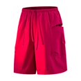 thumbnail image 1 of Wovilon Men's Quick Dry Drawstring Cargo Shorts with Pockets, Lightweight Athletic Summer Gym Bottoms for Running, Workout, and Casual Daily Wear, 1 of 6