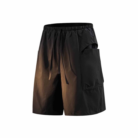 Wovilon Men's Quick Dry Drawstring Cargo Shorts with Pockets, Lightweight Athletic Summer Gym Bottoms for Running, Workout, and Casual Daily Wear
