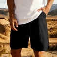 thumbnail image 1 of Wovilon Men's Relaxed Fit Drawstring Shorts with Side Pockets and Crinkled Texture, Lightweight Quick-Dry Breathable Casual Summer Bottoms for Daily Wear, Vacation and Gym Workouts, 1 of 9