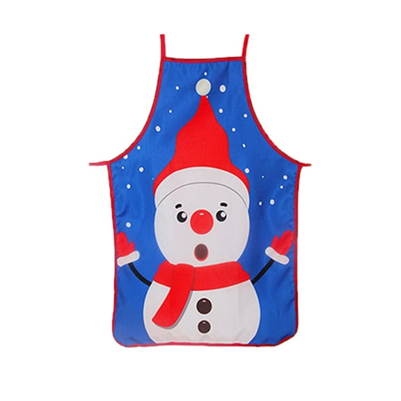 Wovilon Merry Christmas Apron Decoration Elk Xmas Kitchen Accessory Home Decoration