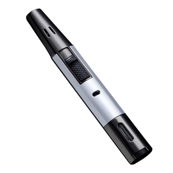Wovilon Metal Lighter Direct Blast Flameproof Burner Outdoor Barbecue Kitchen Baking Lighter