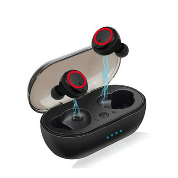 Wovilon Mini Bluetooth Earbuds With Charging Case Long Endurance Touch Support Bt Earphone Led Battery Display Noise Reduction Earphone For Music, Game Low Latency Earphone