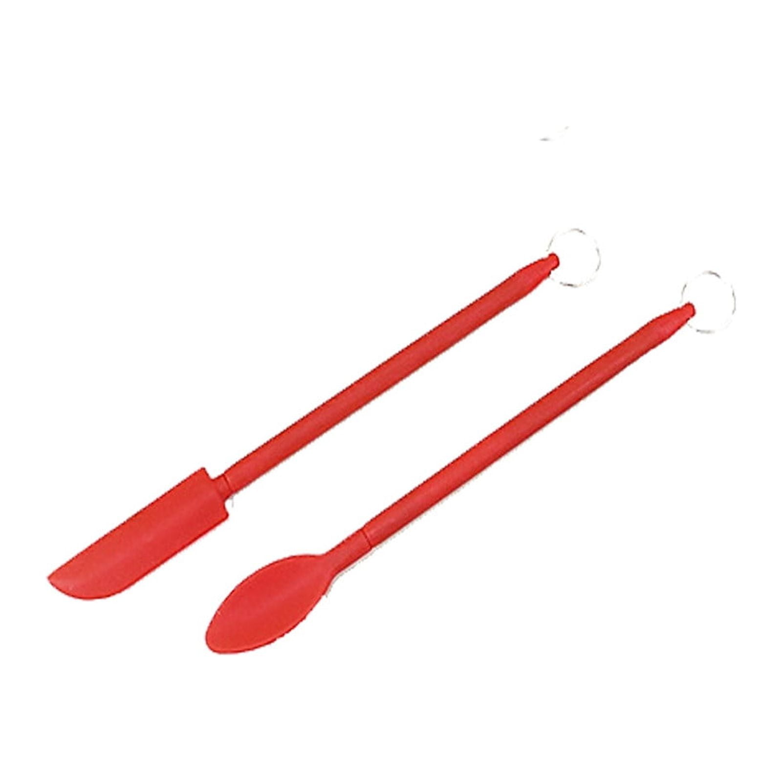 Wovilon Mini Silicone Spatula Set Makeup Spatula Thin Jar Scraper