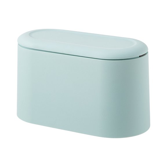 Wovilon Mini Trash Can With Lid - Removable Small Garbage Can,Plastic Trash Bin, Counter Top Wastebasket, Counter Garbage Lint Bin For Bathroom,Office,Kitchen,Desk,Cof