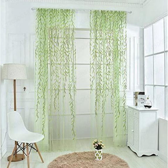 Wovilon Mothers Day Gifts Home Decor Voile Tulle Room Window Curtain Sheer Voile Panel Drapes Curtain