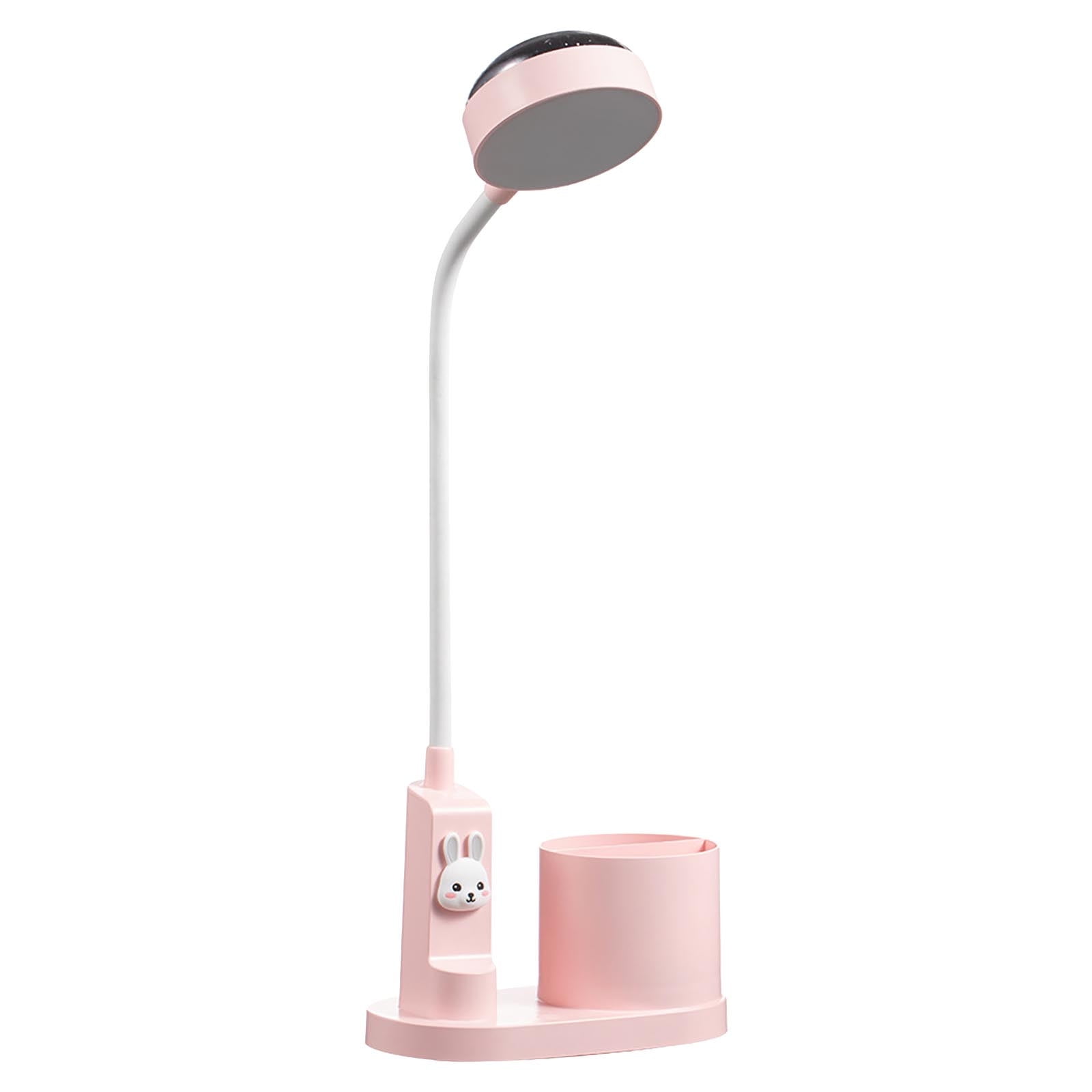 Wovilon Multifunctional Pen Holder Table Lamp Student Dormitory Eye Protection Study Table Lamp Desktop Bedroom Romantic Projection Night Light