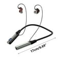 thumbnail image 1 of Wovilon Neckband Headphones, Around The Neck Bluetooth Headphones Noise Cancelling Microphone, Bluetooth Headset With Long Playtime, Neck Earphones Stereo Bass, For Music, Conference, Video, Call, 1 of 6