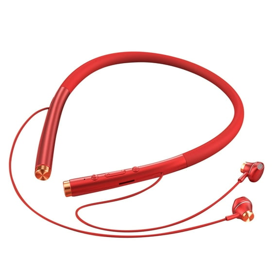 Wovilon Neckband Sport Headphones, Around The Neck Bluetooth Headphones Noise Cancelling Microphone, Bluetooth Headset With Long Playtime, Neck Earphones Stereo Bass, For Music, Call