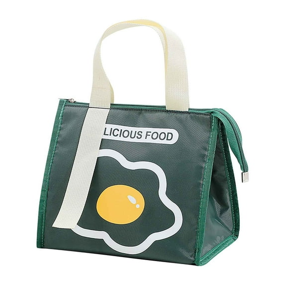 Wovilon New Fashion Student Lunch Bag Large Capacity Portable Bento Bag Thickened Lunch Box Bag Insulation Bag