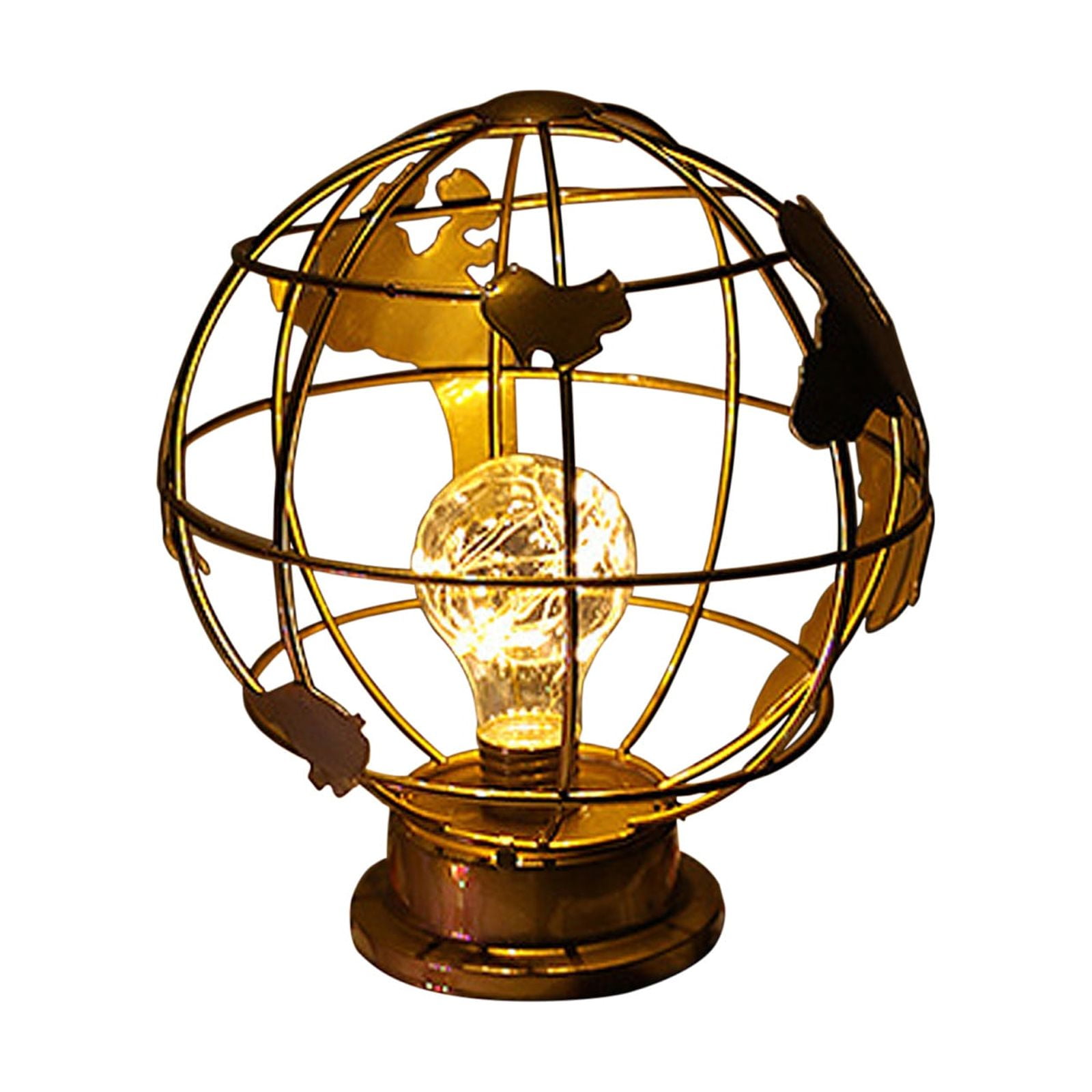 Wovilon Night Light Iron Decorative Lamp, Battery Or Usb Operated Iron Table Lamp, Warm Led Light Iron Decorative Lamp Holiday Bedroom Romantic Decorations