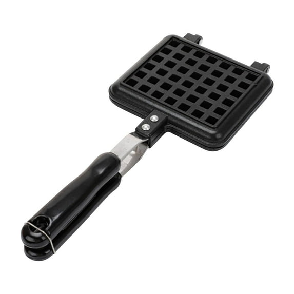 Wovilon Non-Stick Cast Aluminum Stovetopiron, 5.5 Inches Campingmaker Pan, Portable Stove Top Aluminummaker Pan for Family Breakfast Baking