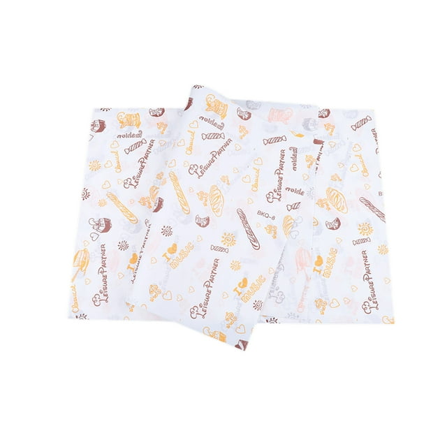 Wovilon Oil Absorbent Baking Tray Paper Hamburger Paper French Fries Packaging Greaseproof Bread Tray Paper Greaseproof Matting Paper