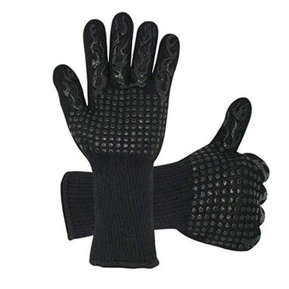 Wovilon Oven Mitts High Temperature Resistant Bbq Fireproof Flame Retardant Baking Insulation Glove