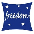 thumbnail image 1 of Wovilon Patriotic Throw Pillow Covers 17 X 17 Inch Independence Day Cushion Covers for Home 4Th Of July Memorial Day Outdoor Multicolor Sofa Decorations, 1 of 5