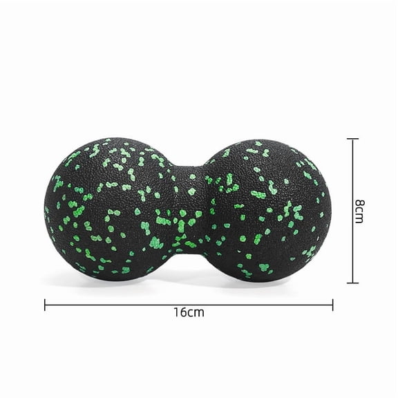 Wovilon Peanut Massage Ball for Muscle Relaxation, Silicone Dual Ball Trigger Point Massager, Myofascial Release Tool for Neck Shoulder, Portable Yoga Fitness Recovery