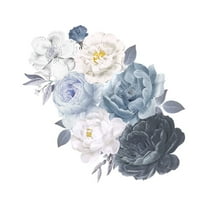 Wovilon Peony Rose Flowers Wall Sticker Art Nursery Decals Home Decor Gift Home Decor Wall Stickers & Murals Wall Stickers for Bedroom, Living Room
