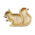 thumbnail image 1 of Wovilon Plates Snack Tray Aperitif Board Wooden Plate Squirrel Unique Solid Wood Cheese Board And Charcuterie Boards, 1 of 9