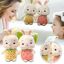 Wovilon Plush Stuffed Toy Easter Scarf Cute Cute Bunny For Kids Holiday Gifts