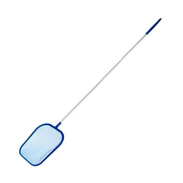 Wovilon Pool Skimmer Net with Pole, Ultra Fine Mesh Pool Nets for Cleaning with Pole, Semi-deep Pool Net Skimmer with 63" Thickened Aluminum Pole, Pool Leaf Net for above Ground Pool, Spa & Hot Tub