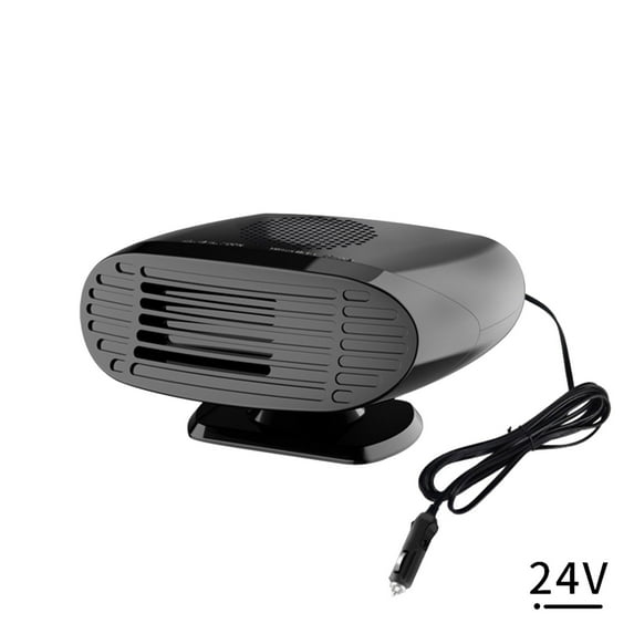 Wovilon Portable Fan Desk Fan Small Fan Mini Fan Car 24V Vehicle Cooling Fan Hot Warm Heater Windscreen Demister Defroster
