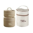 thumbnail image 1 of Wovilon Portable Insulated Lunch Container,304 Stainless Steel Leakproof Sealed Insulated Lunch Box, 1 of 9