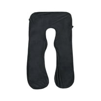Wovilon Pregnancy Pillows, U-Shape Full Body Pillow 31.5" x 55"- Black Gray – Pregnancy Pillows for Sleeping – Body Pillows for Adults, Maternity Pillow and Pregnancy Must Haves