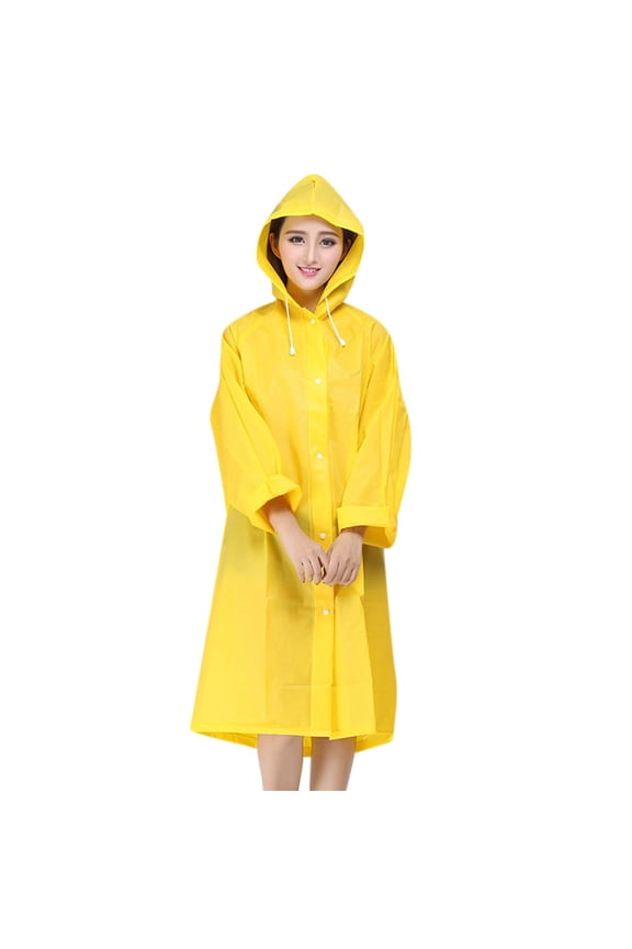 Raincoat For Adults Portable Rain Cape Water-proof Outdoor Raincoat With Hood Transparent Raincoat For Camping, Hiking & Travel