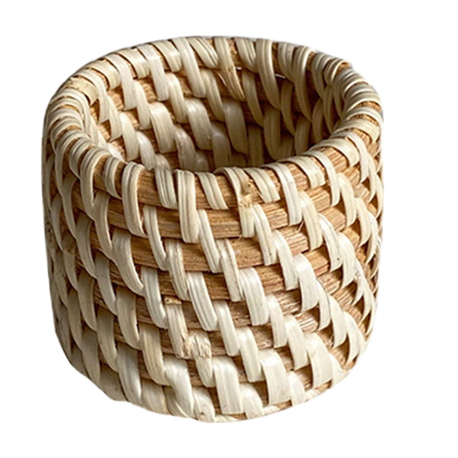 Paper Rattan String Wovilon Rattan Rattan Woven Restaurant Dining Rings Paper Towel Rings ...