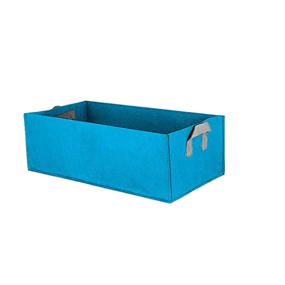 Wovilon Rectangular Garden Growing Bag Plants Bags Square Planting Container Fabric