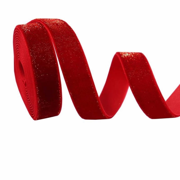 Wovilon Red Ribbon 16mm Dark Red Velvet Webbing Decorative Gift Ribbon Thin Fabric Ribbon For Wedding Christening And Birthday Valentine's Day Gifts