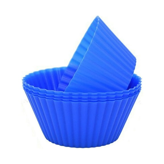 Wovilon Reusable Silicone Cupcake Baking Cups 40 Pack, 2.75 inch Muffin Cups, Silicone Cupcake Baking Cups, Non-stick Muffin Liners for Party Halloween Christmas, 8 Rainbow Colors