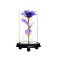 thumbnail image 1 of Wovilon Romantic Glass Rose Flower Wedding Led Light Decoration Valentine'S Day Gift, 1 of 5