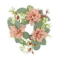thumbnail image 1 of Wovilon Rose Spring Wreaths For Front Door Outside Flower Wreath With Hydrangea Candle Rings Wreaths Artificial Home Wedding Centerpieces Decor For Holiday, 1 of 6