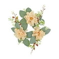 thumbnail image 1 of Wovilon Rose Spring Wreaths For Front Door Outside Flower Wreath With Hydrangea Candle Rings Wreaths Artificial Home Wedding Centerpieces Decor For Holiday, 1 of 6