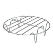 Wovilon Round Cooking Rack 2" x 6", Stainless Steel Baking Cooling Steaming Grilling Rack Fits Air Fryer/Stockpot/Pressure Cooker/Round Cake Pan, Oven & Dishwasher Safe