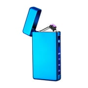 Wovilon S Electric Usb Charging Rechargeable Flameless Lighter Screen Induction Valentine's Day for Boyfriend - Blue