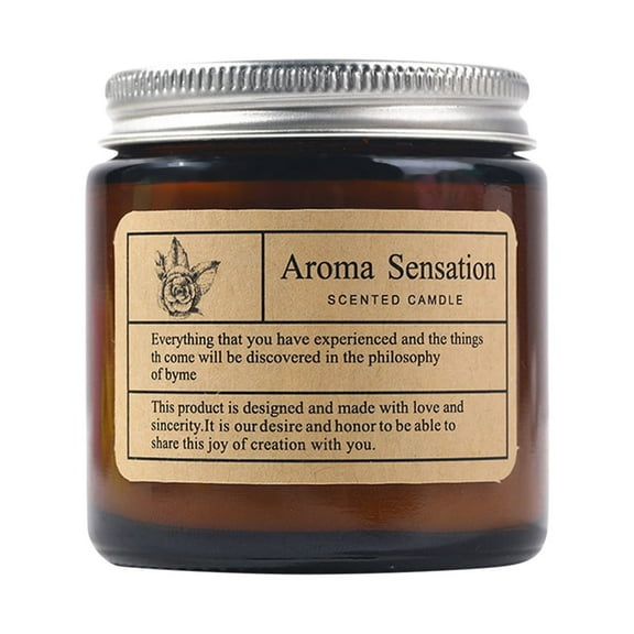 Wovilon Scented Candle Creative Handmade Gift Handmade Soy Wax Essential Oil Romantic Scented Candle Ornament